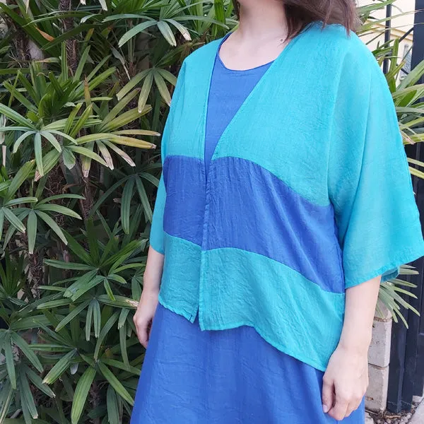 23S2 Two-color Summer Poncho