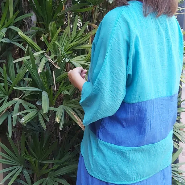 23S2 Two-color Summer Poncho