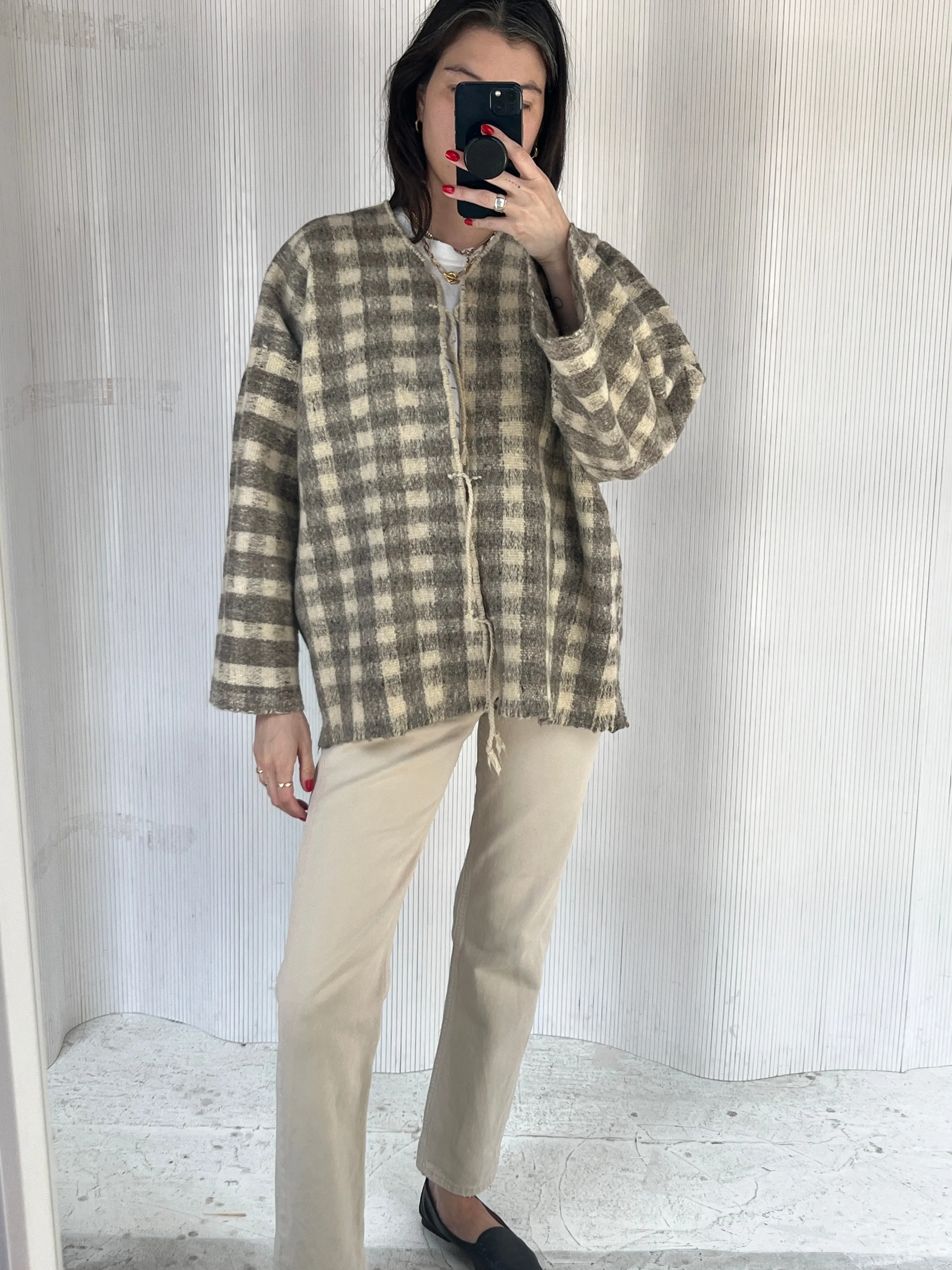Antique Wool Overshirt Checked