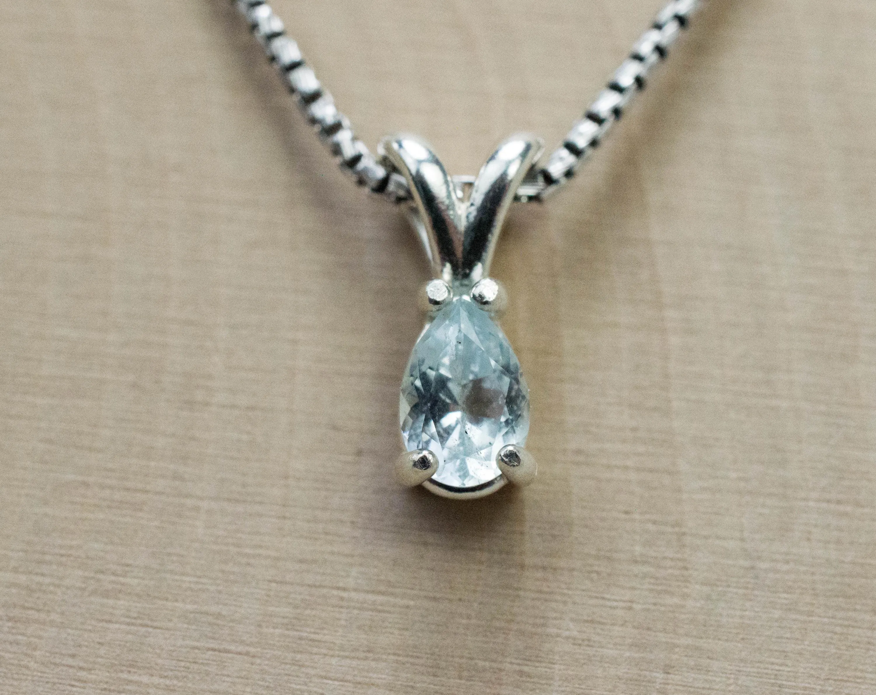 Blue Topaz Pendant; Natural Untreated Nigeria Topaz; 0.655cts