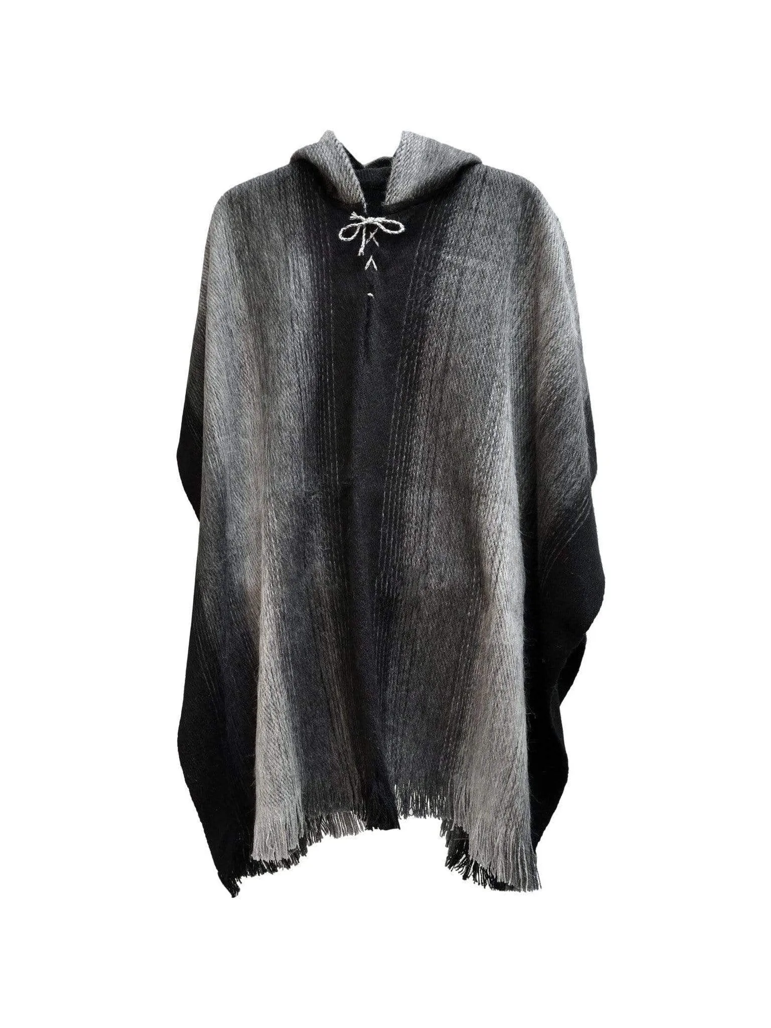 Bolivian "Chacaltaya" Poncho With Hood