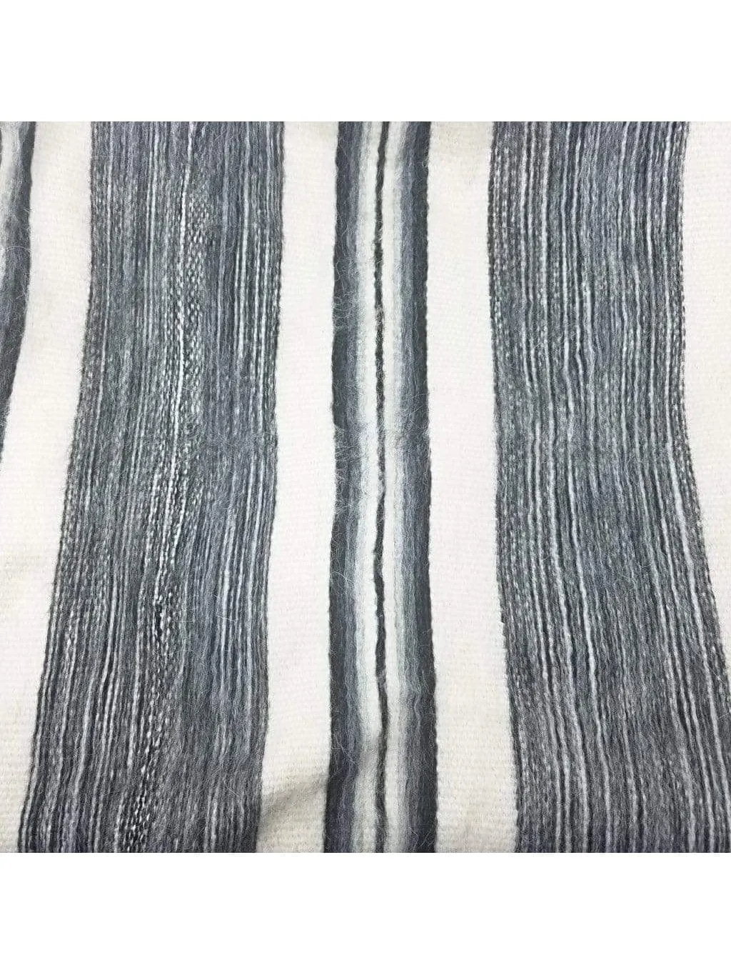 Bolivian "Huayna" Striped Poncho with Hood