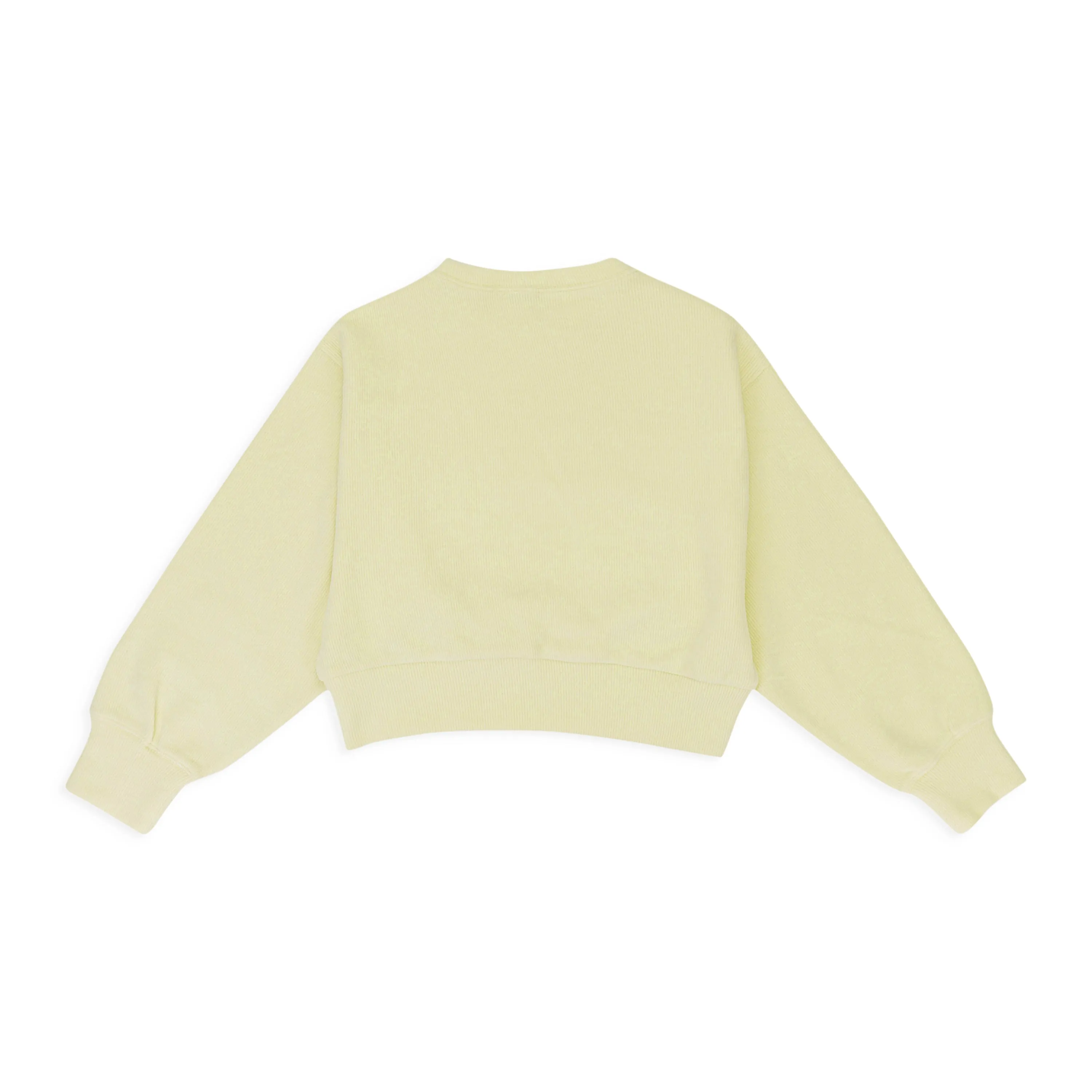 CALLIPYGIAN RIB PULLOVER BRIGHT YELLOW-GREEN SWEATER
