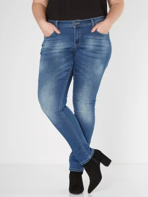 CAMILLA JEANS IN KLASSISCHER WASCHUNG - Denim blue