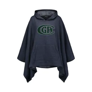 CGA Navy Amanda Poncho - Heathered Blue