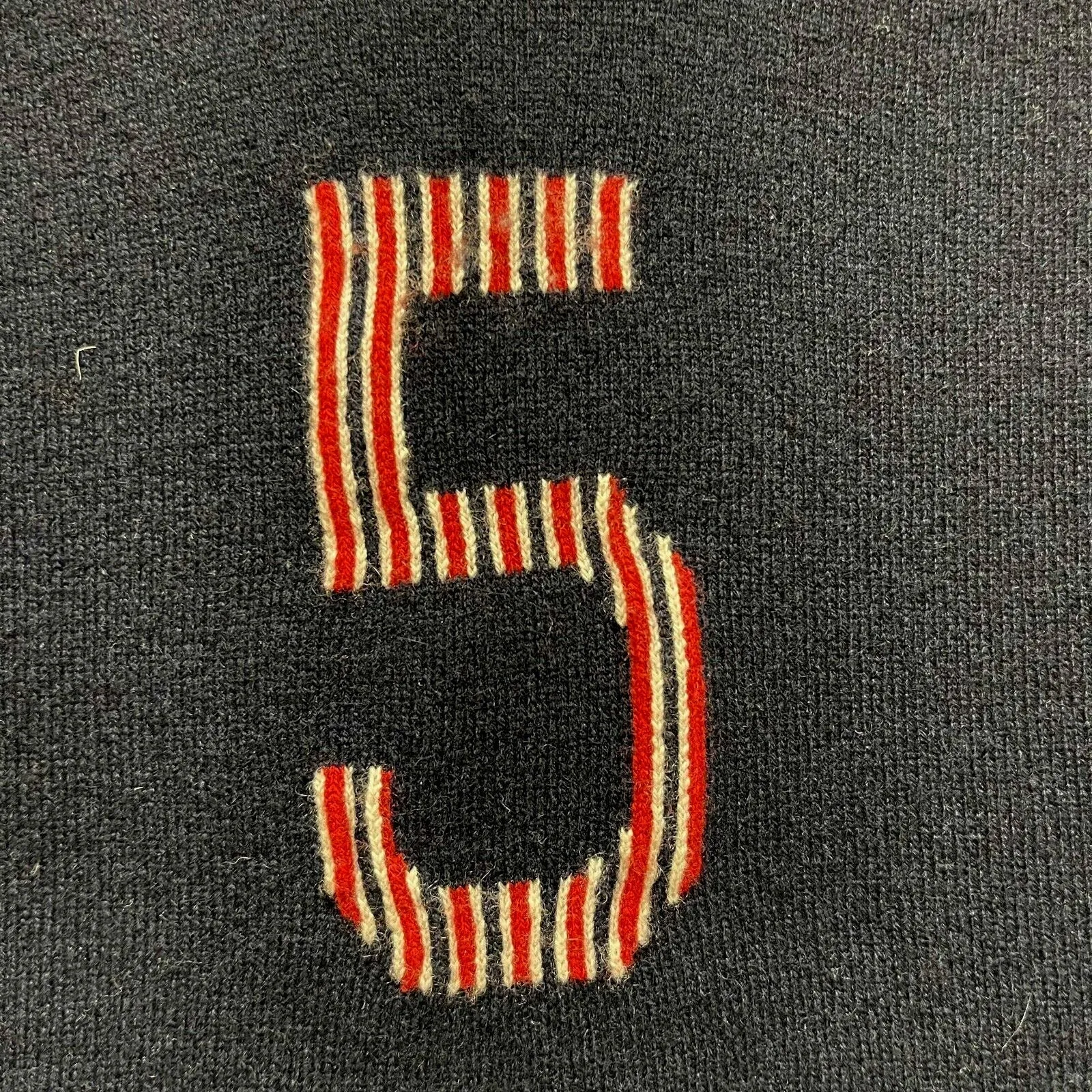 Chanel 19 No. 5 Logo Navy Blue Pullover