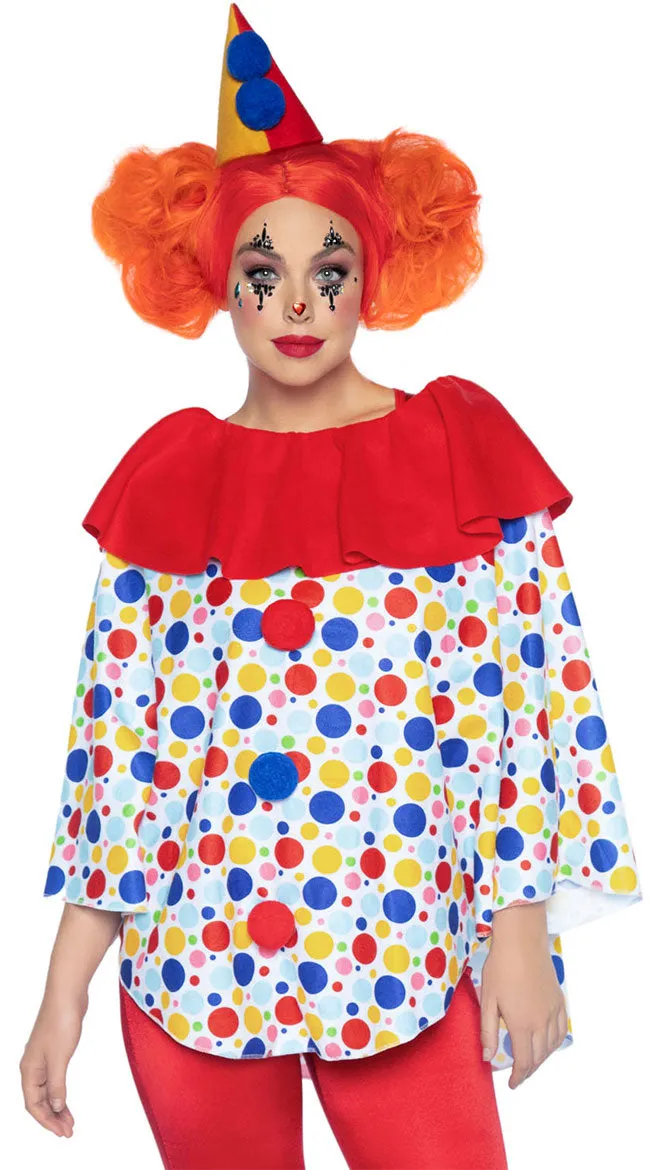 Clownin Around Poncho Costume