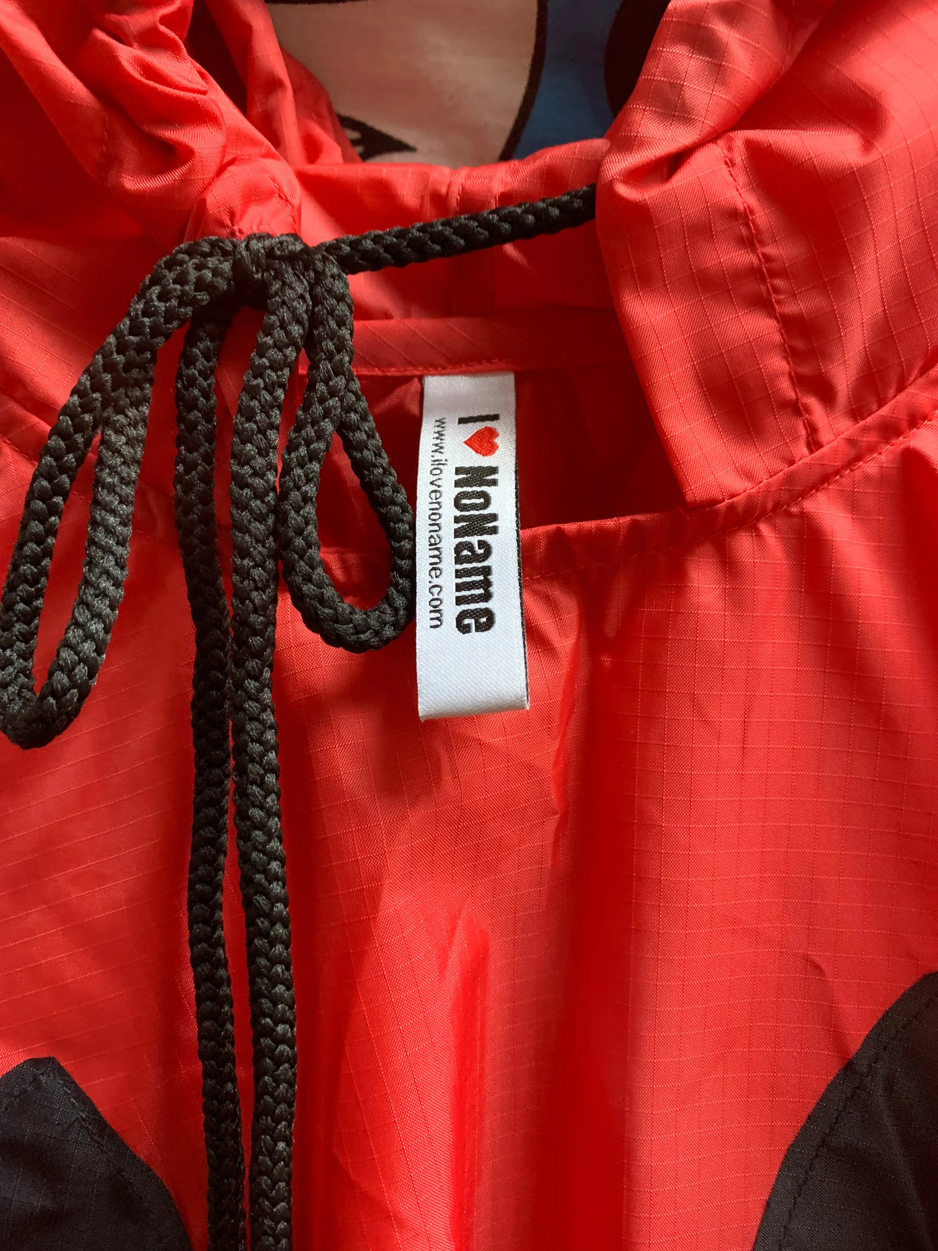 Color Block Watermelon Poncho