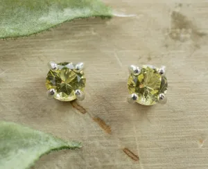 Danburite Earrings; Natural Untreated Tanzania Yellow Danburite