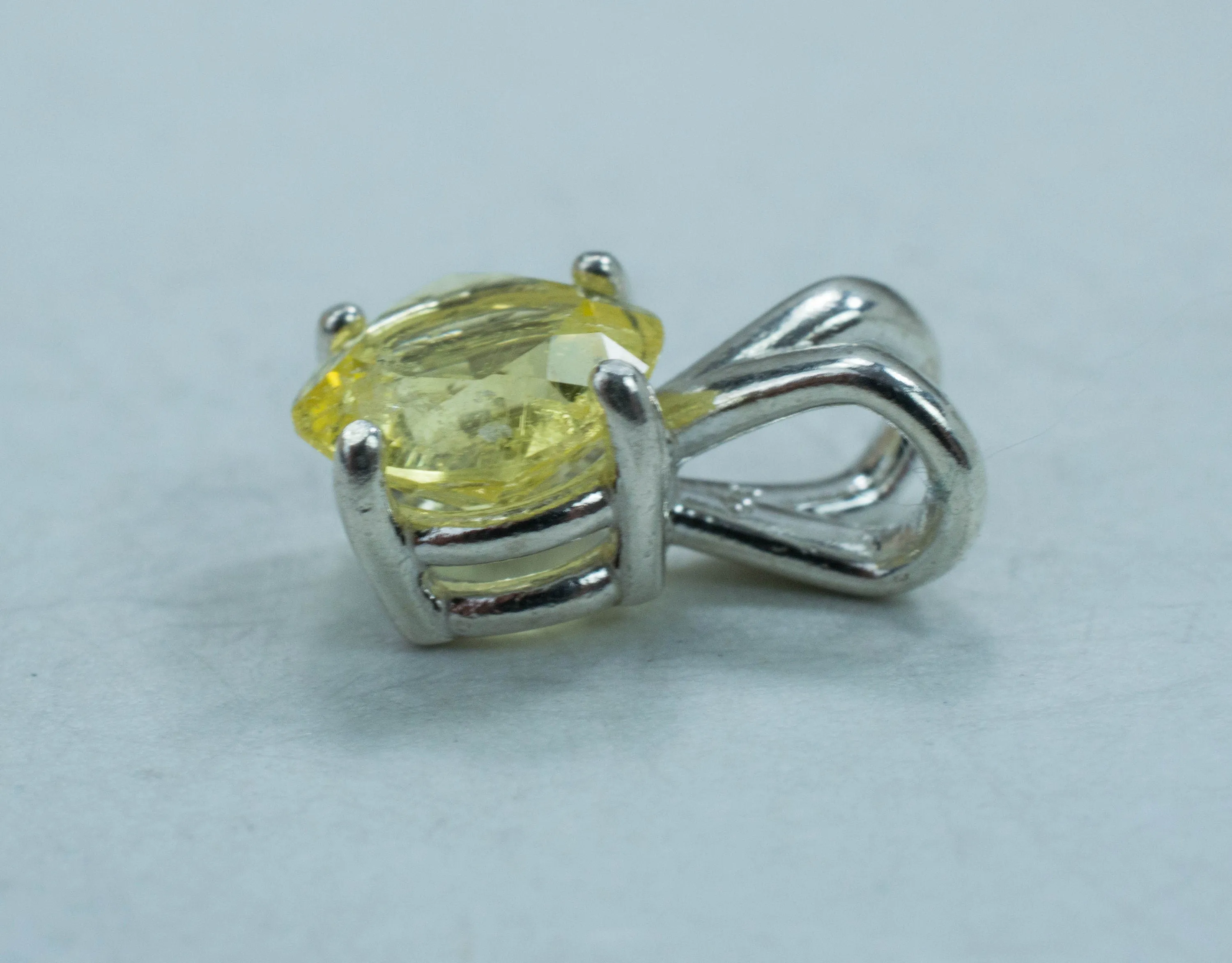 Danburite Pendant; Genuine Untreated Tanzania Yellow Danburite