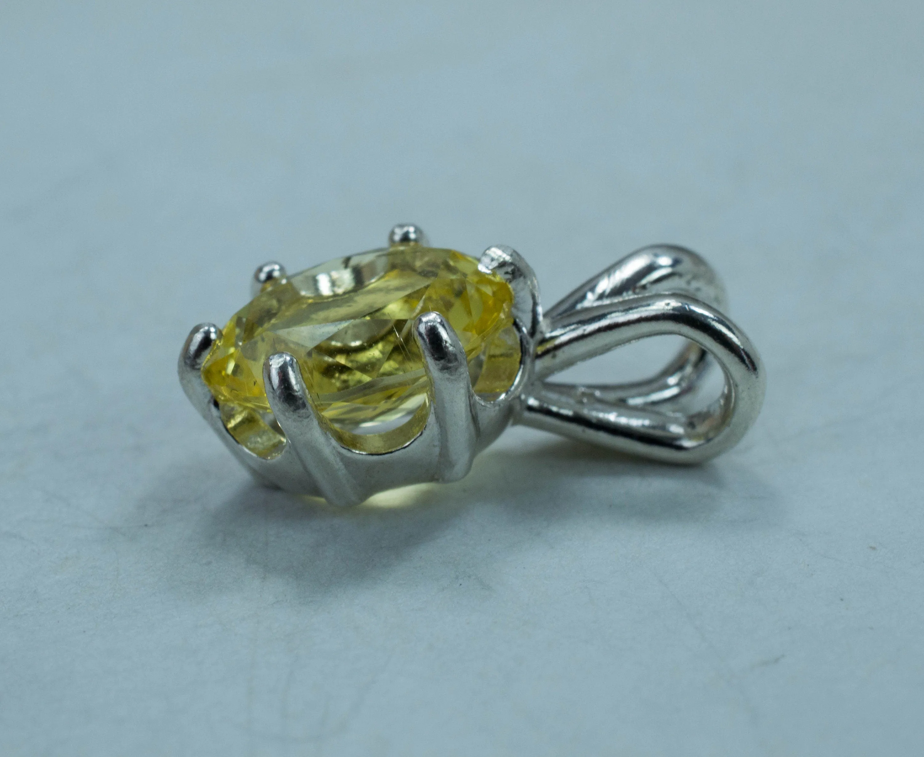 Danburite Pendant; Genuine Untreated Tanzanian Yellow Danburite