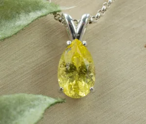 Danburite Pendant; Natural Untreated Tanzania Yellow Danburite