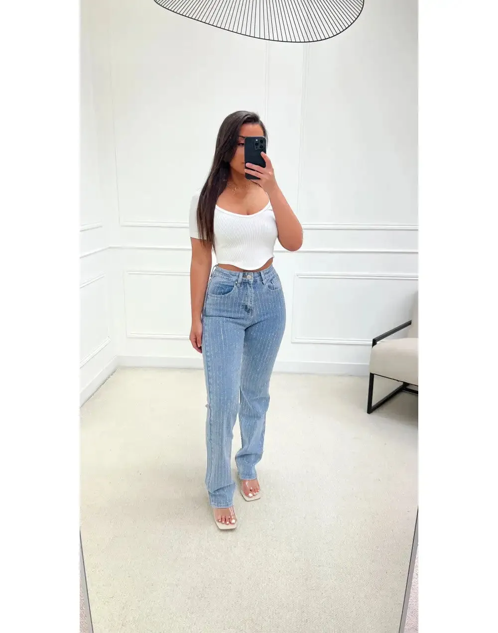 Diamond Denim Jeans^