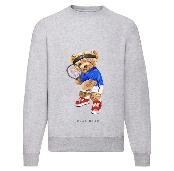Eco-Friendly Tennis Bear Pullover