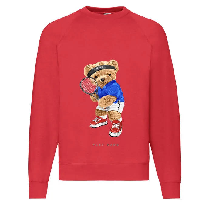 Eco-Friendly Tennis Bear Pullover