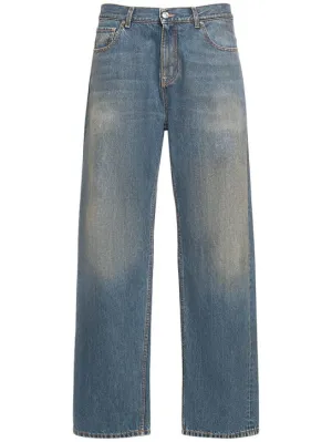 Etro   Faded cotton denim jeans 