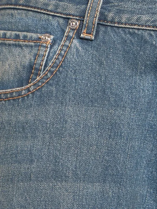 Etro   Faded cotton denim jeans 