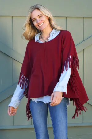 Fringed Cashmere Pop On