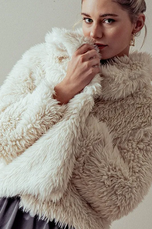 Furry Faux Fur Coat