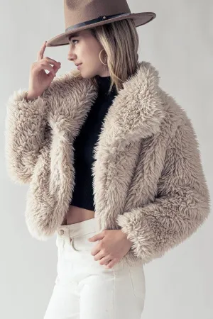 Furry Faux Fur Coat