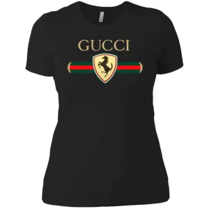 Gucci Ferrari T-shirt Women Cotton T-Shirt