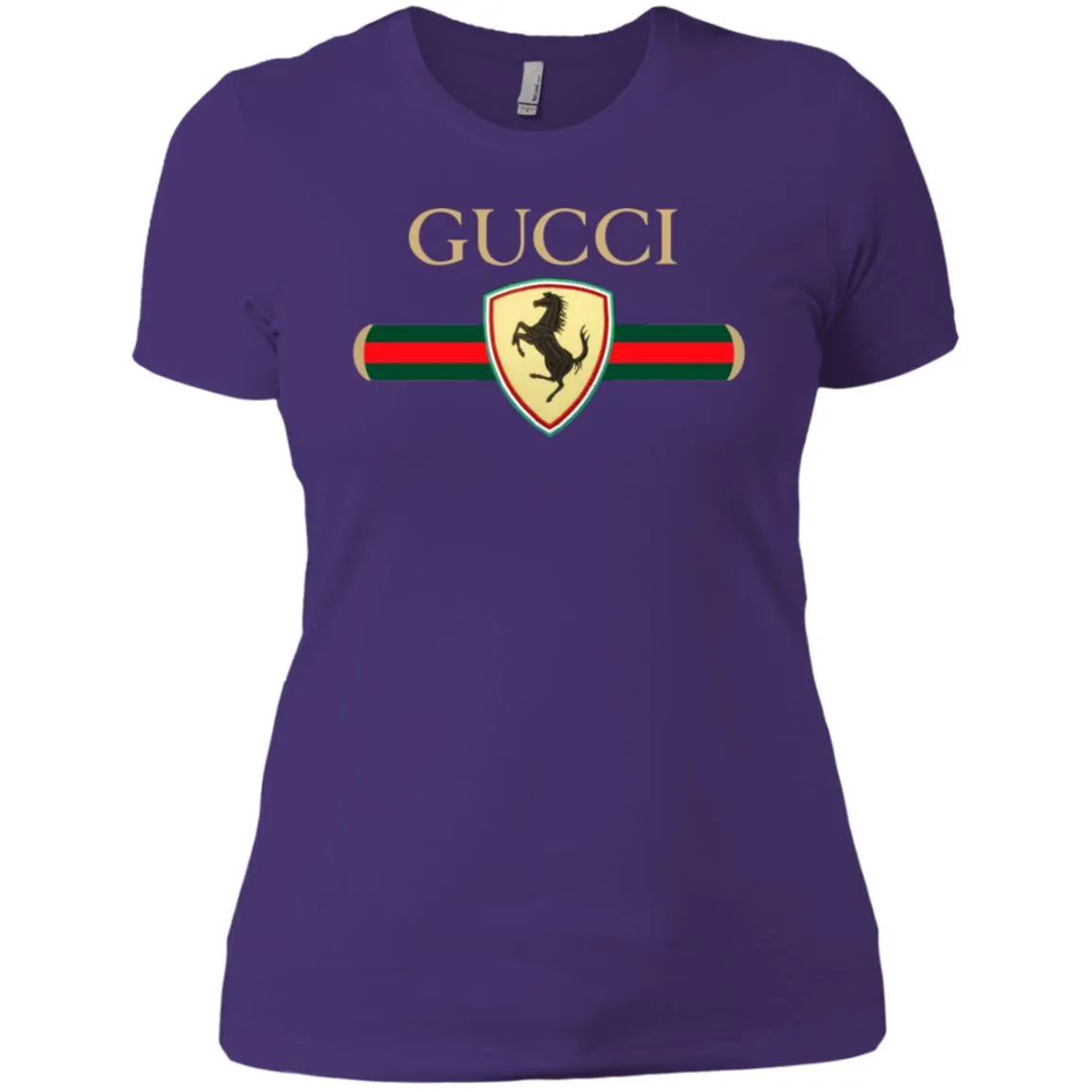 Gucci Ferrari T-shirt Women Cotton T-Shirt