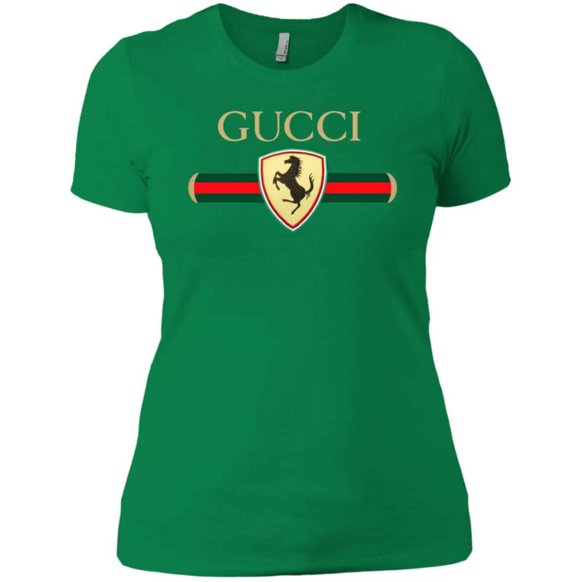 Gucci Ferrari T-shirt Women Cotton T-Shirt