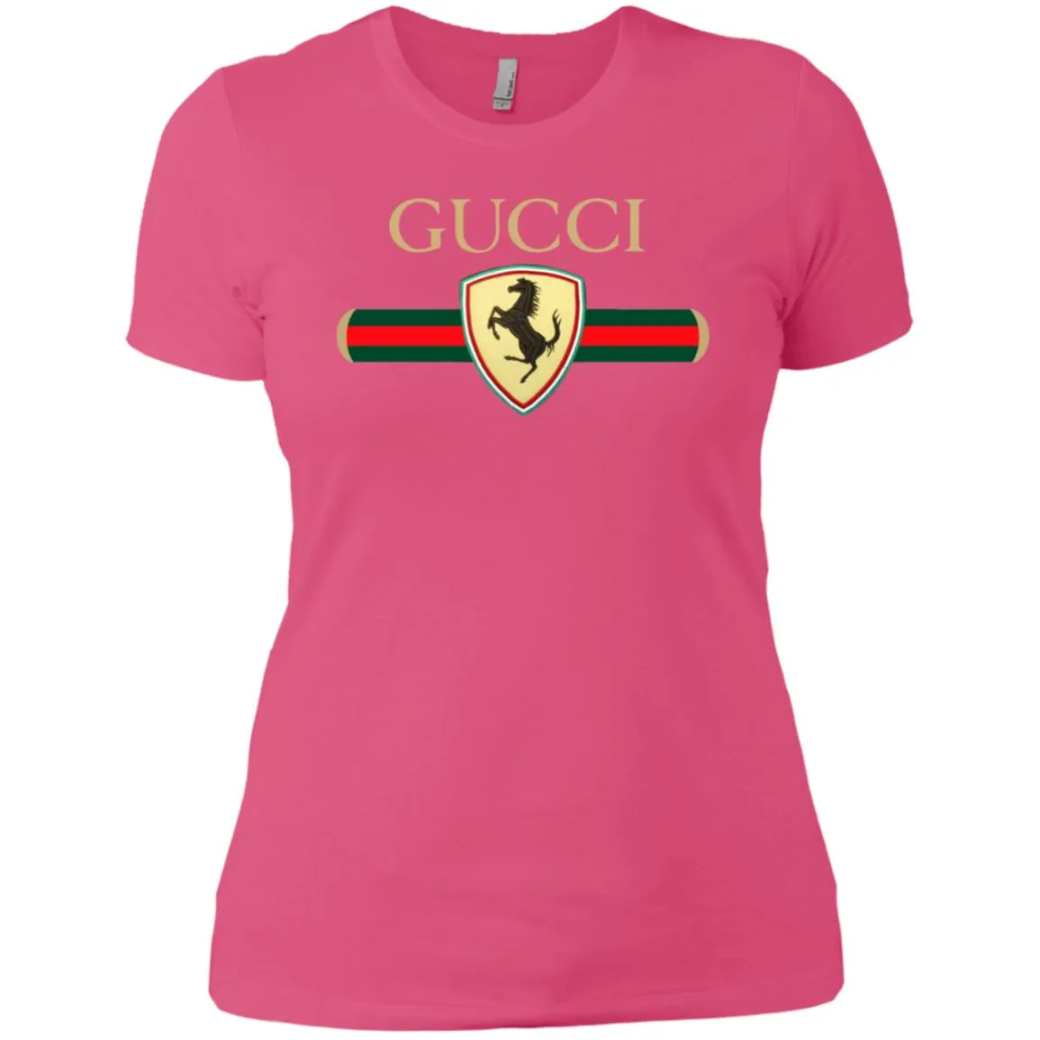Gucci Ferrari T-shirt Women Cotton T-Shirt