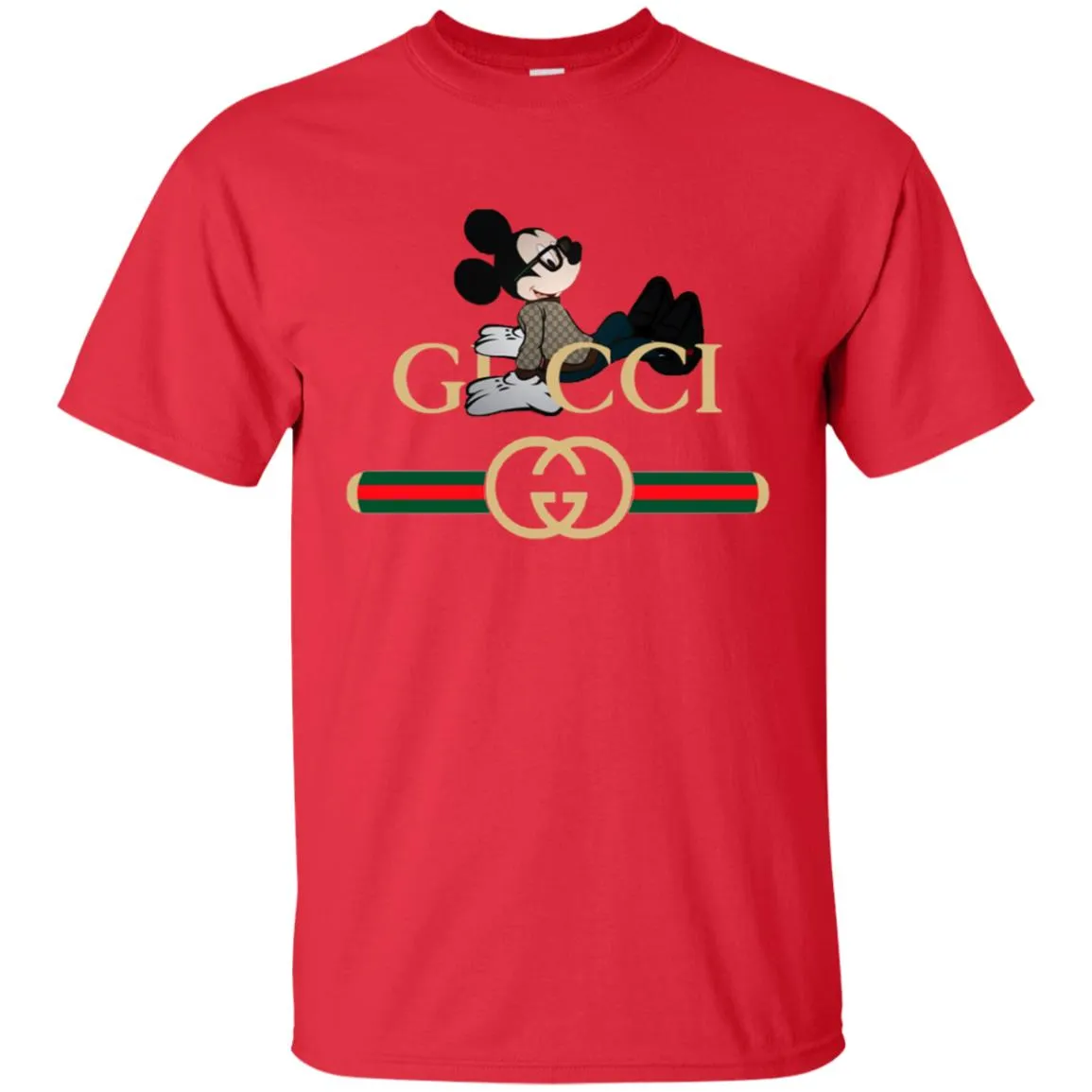 Gucci Mickey T-shirt Men Cotton T-Shirt