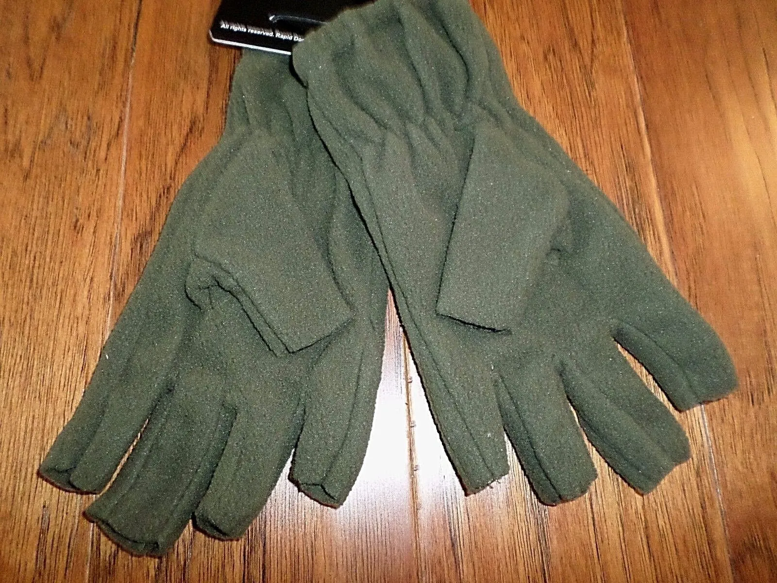 Half Finger Polar Fleece Gloves Tactical Shooters Rapdom Cold Weather OD XL
