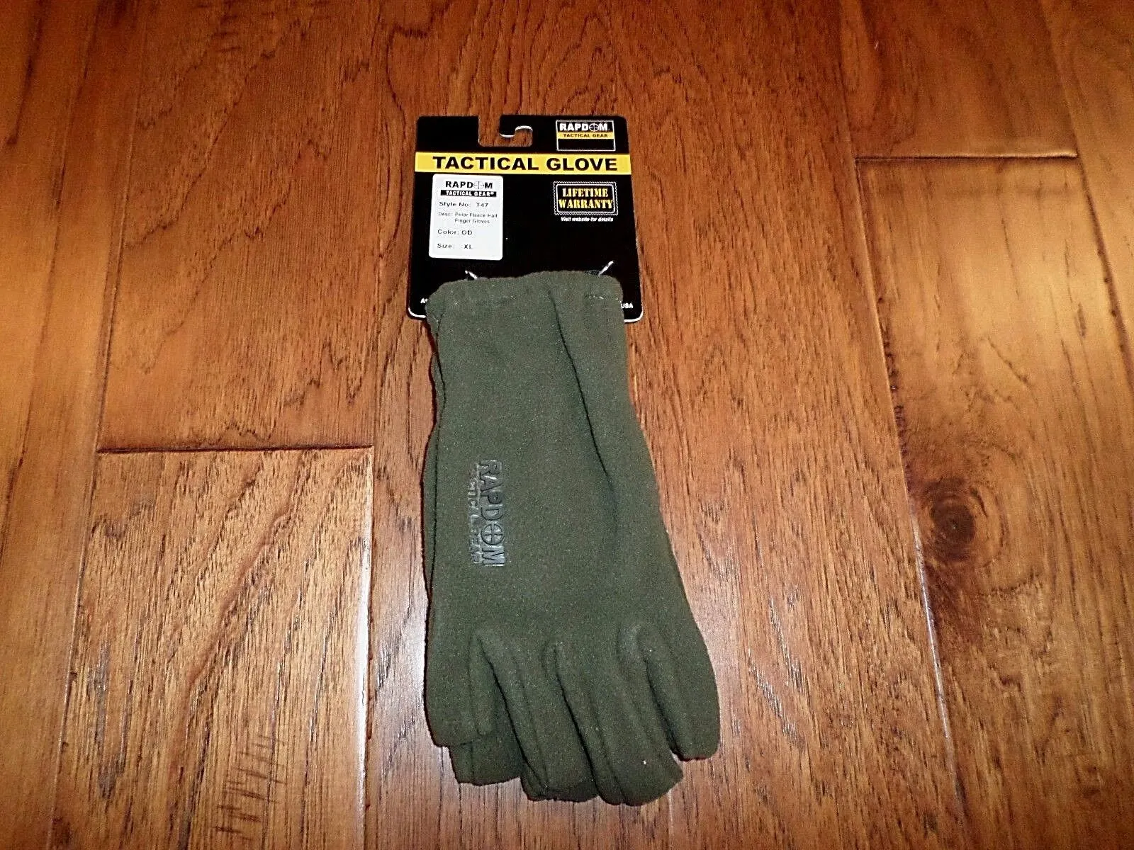 Half Finger Polar Fleece Gloves Tactical Shooters Rapdom Cold Weather OD XL