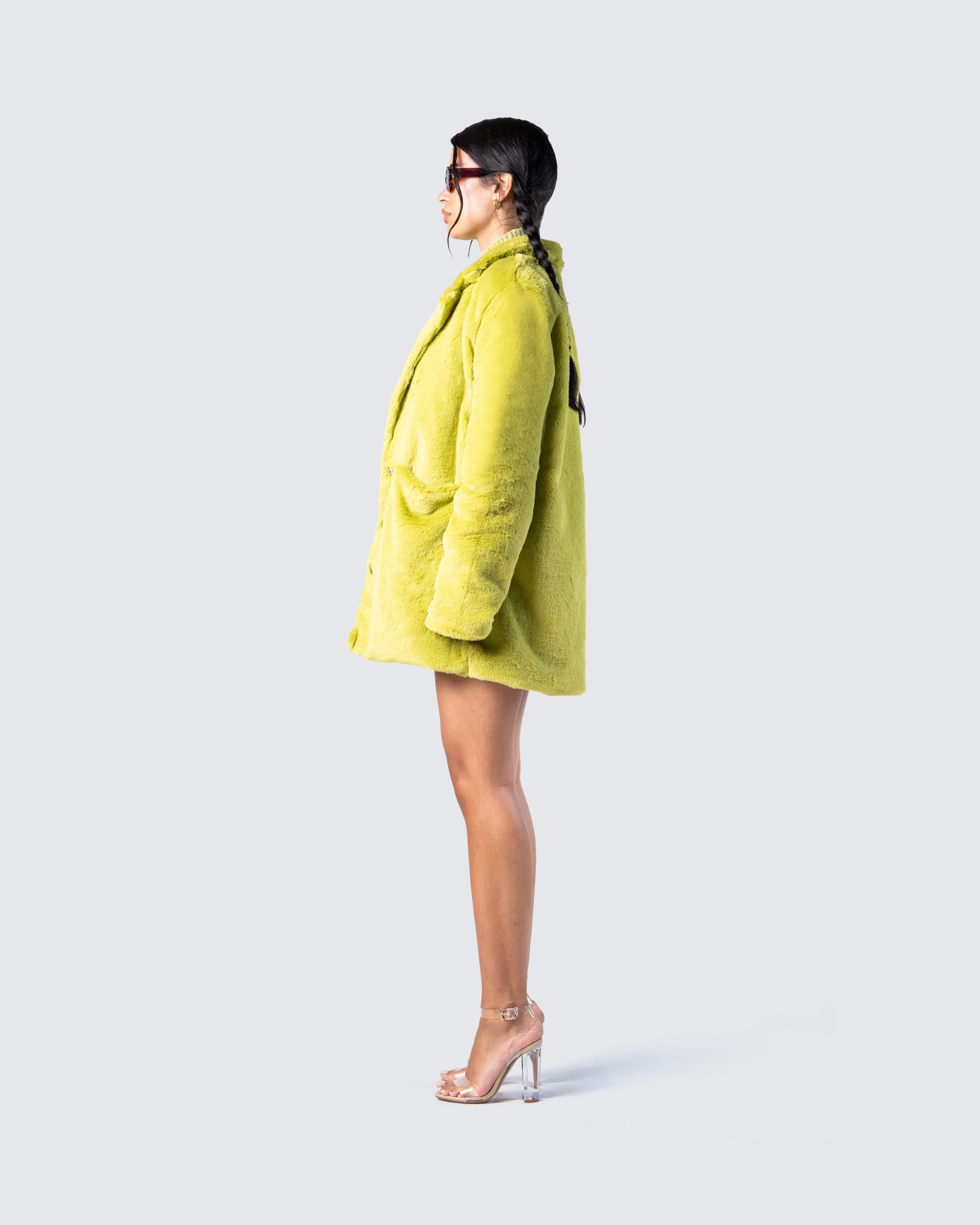 Harwell Green Vegan Fur Coat