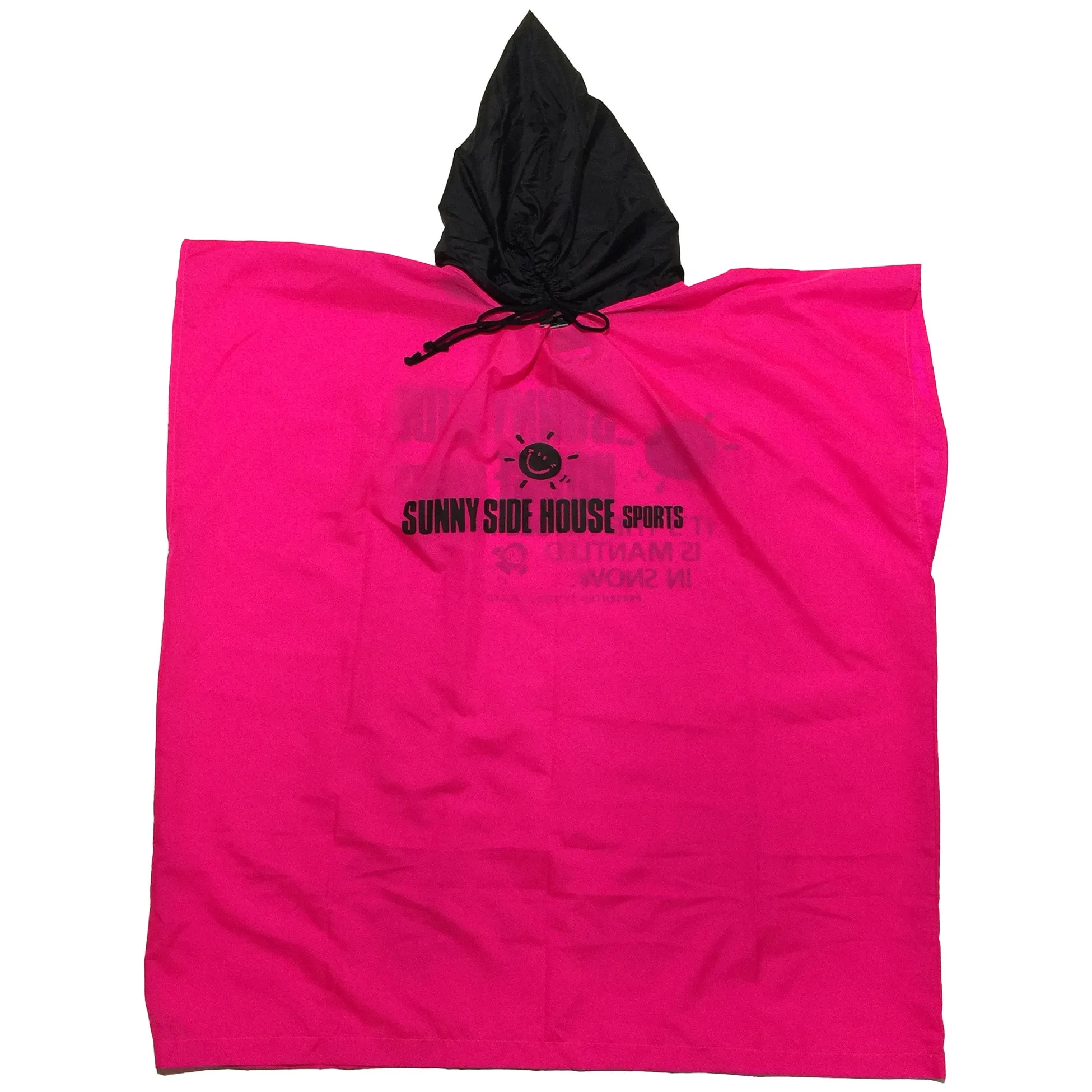 Hot Pink Sunny Side House Sports Poncho
