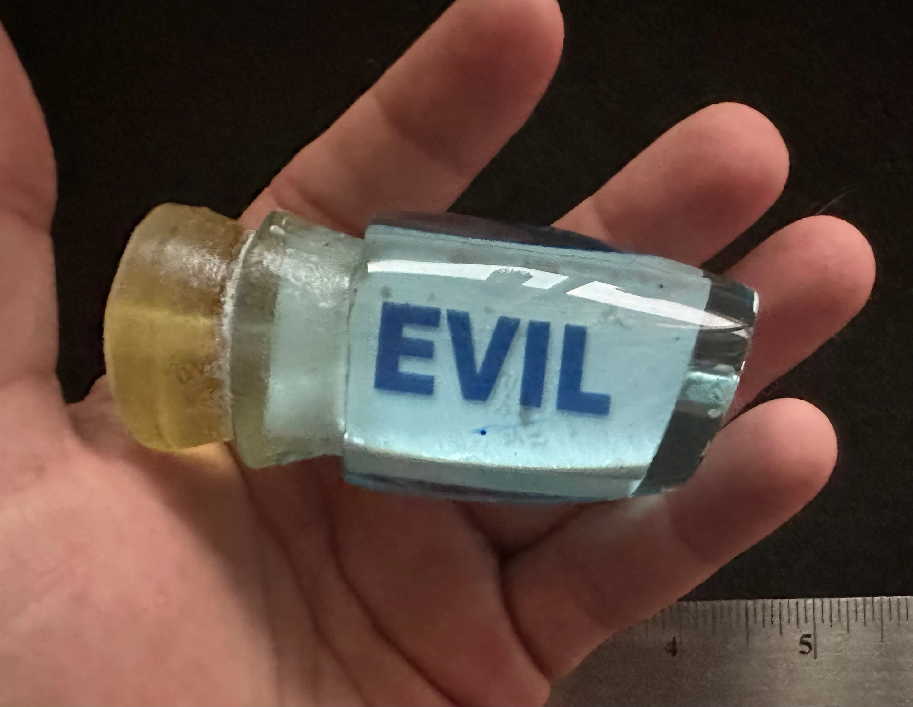 Joe Yee Rare NEW Blue Tint Vintage EVIL tape insert Apollo Evil original