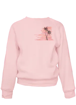 Kid's Sunset Palms Classic Crew Pullover