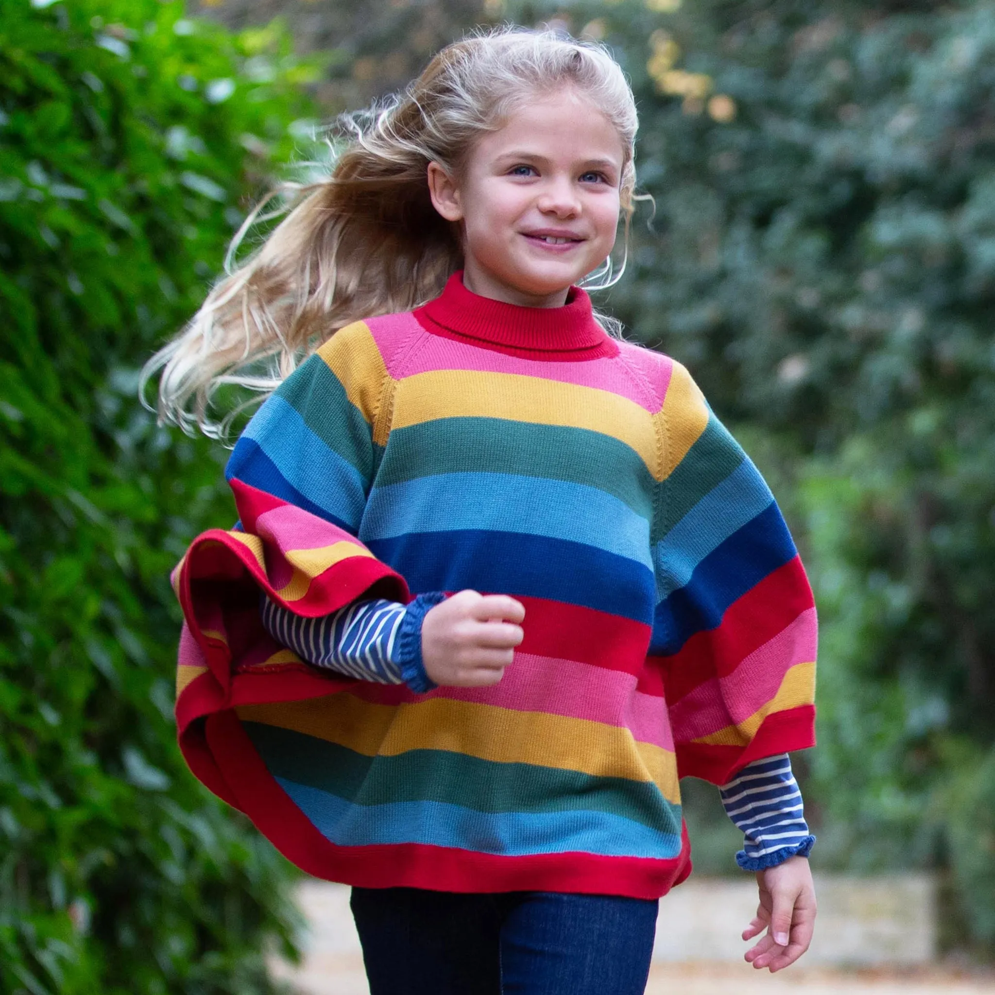Kite Rainbow Poncho