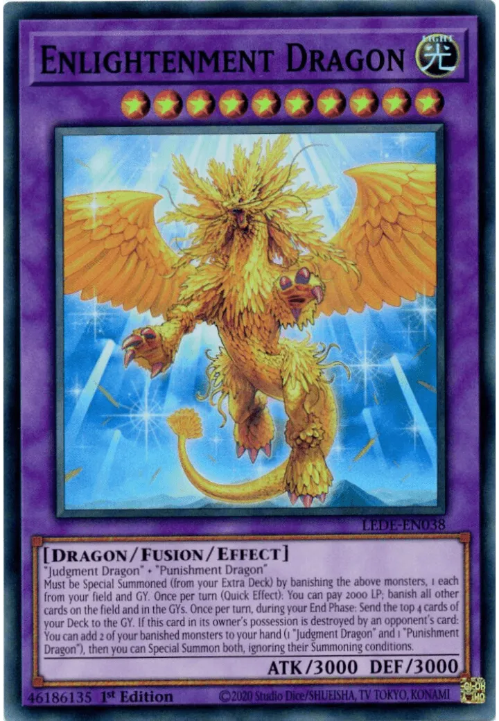 LEDE-EN038 Enlightenment Dragon Super Rare NM