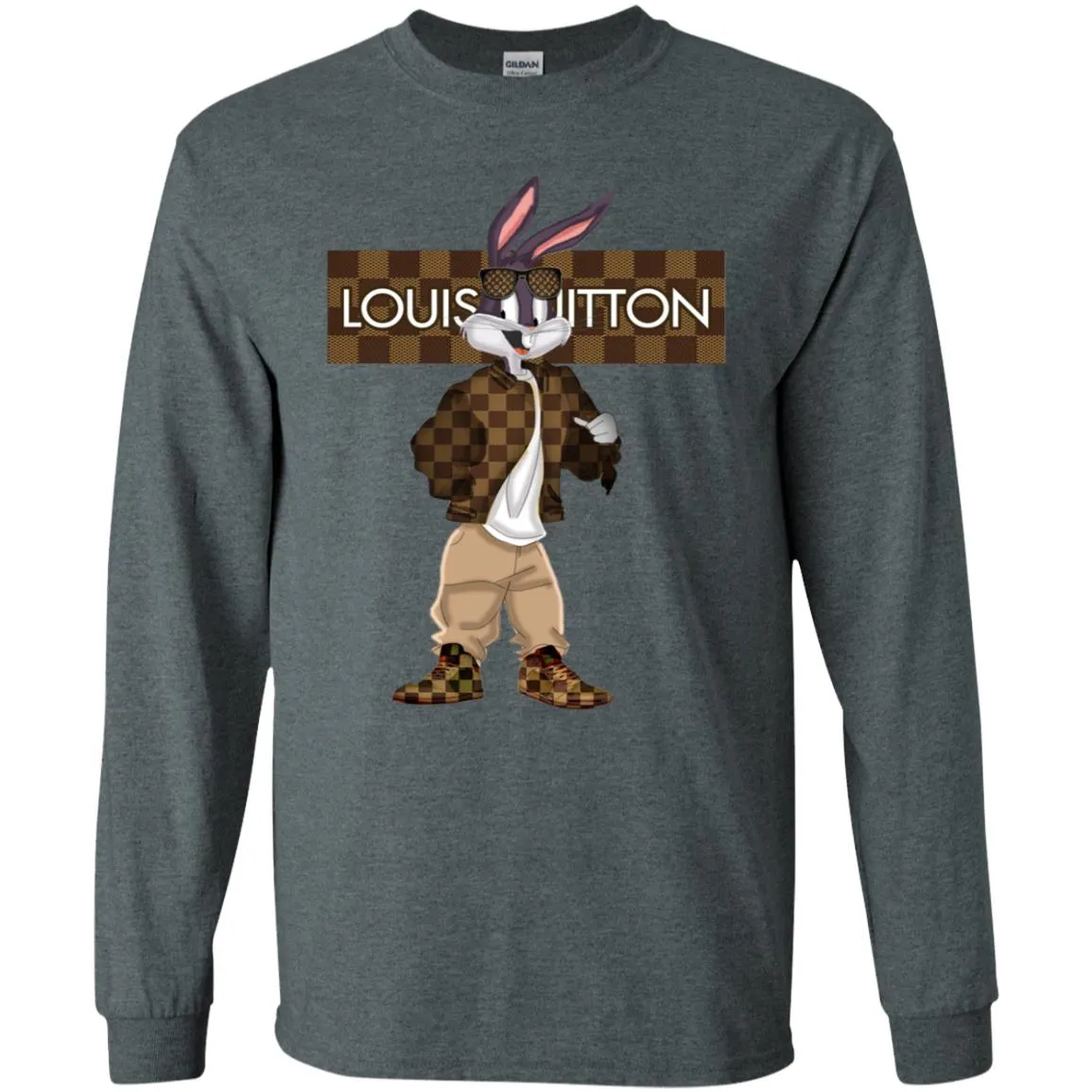 Louis Vuitton Rabbit Beauty T-shirt Men Long Sleeve Shirt