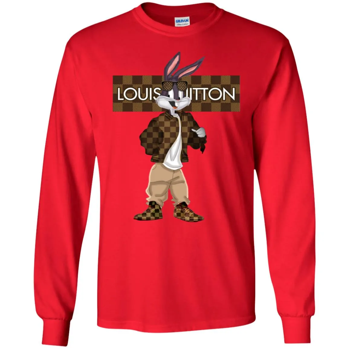 Louis Vuitton Rabbit Beauty T-shirt Men Long Sleeve Shirt