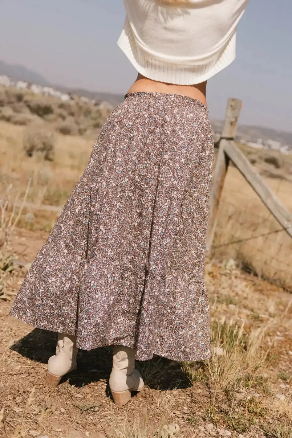 Mara Tiered Midi Skirt