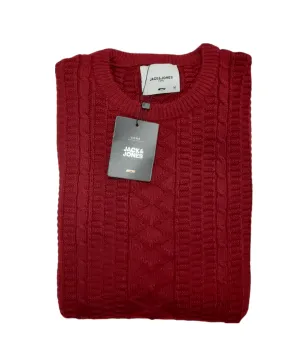 Men J&J Pullover - Burgundy