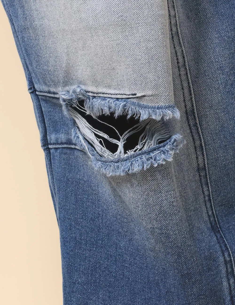 Mid Rise Barrel Jeans