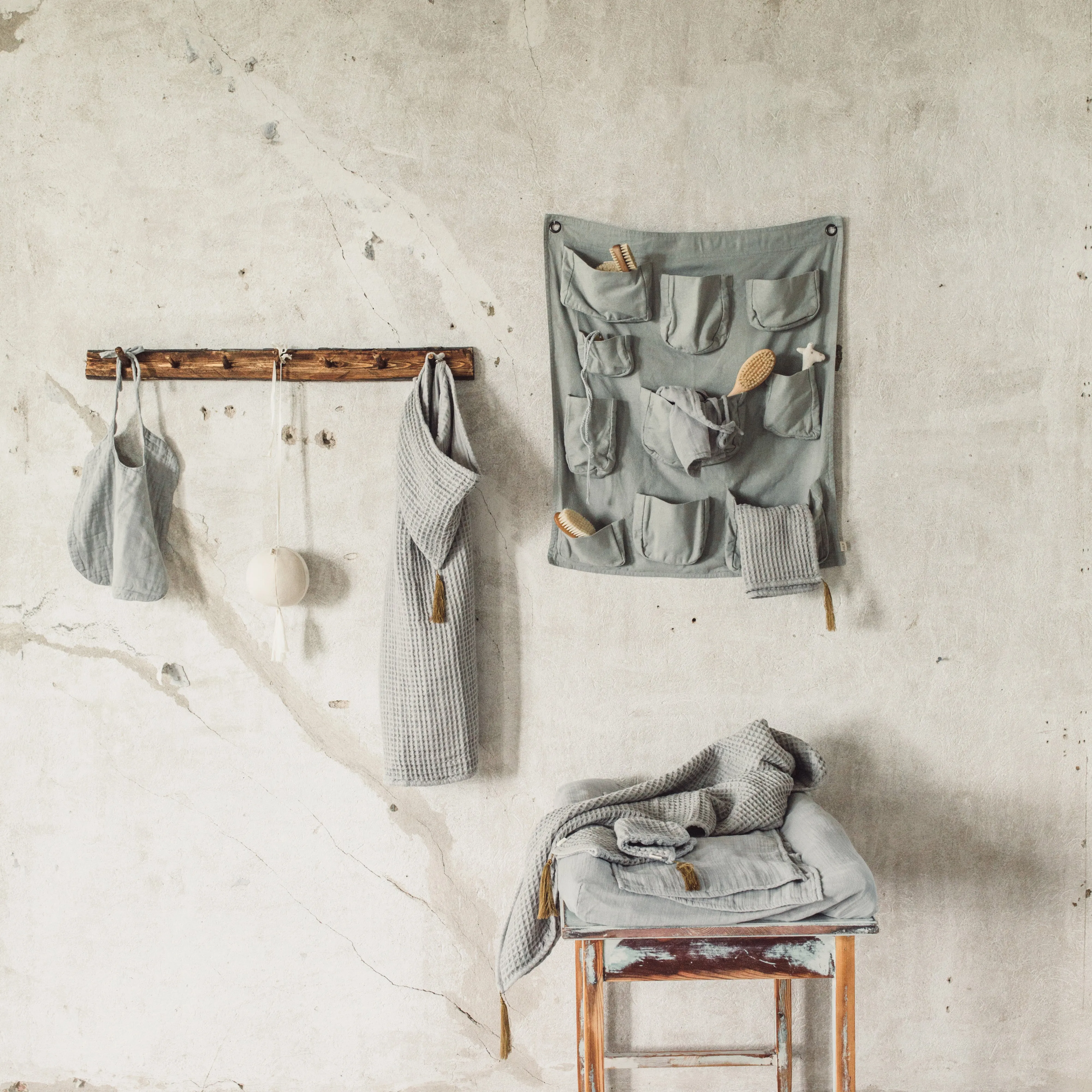 Numero 74 Poncho Towel Silver Grey