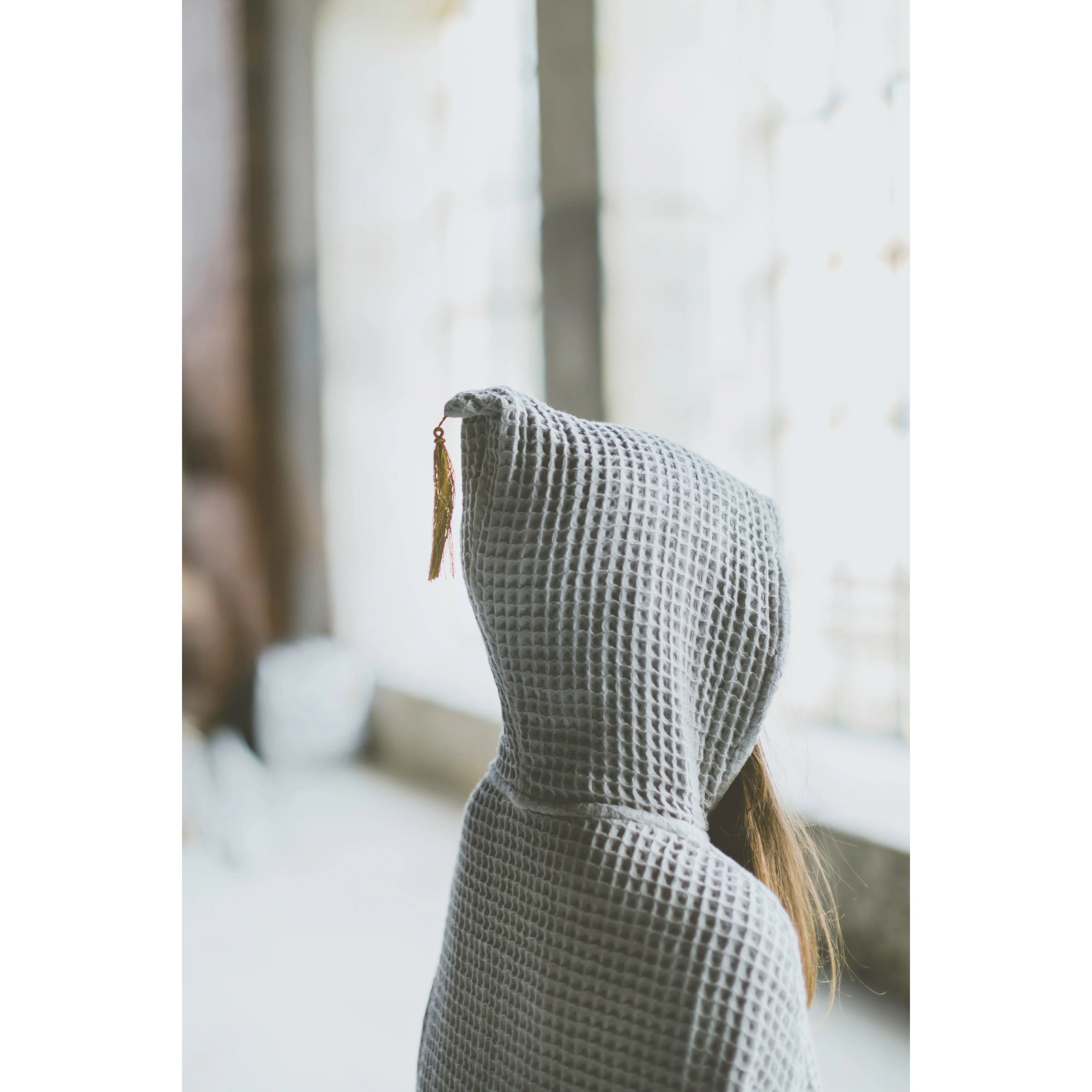 Numero 74 Poncho Towel Silver Grey