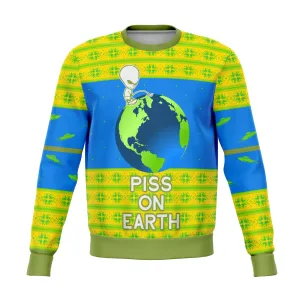 Piss On Earth Funny Ugly Christmas Sweater
