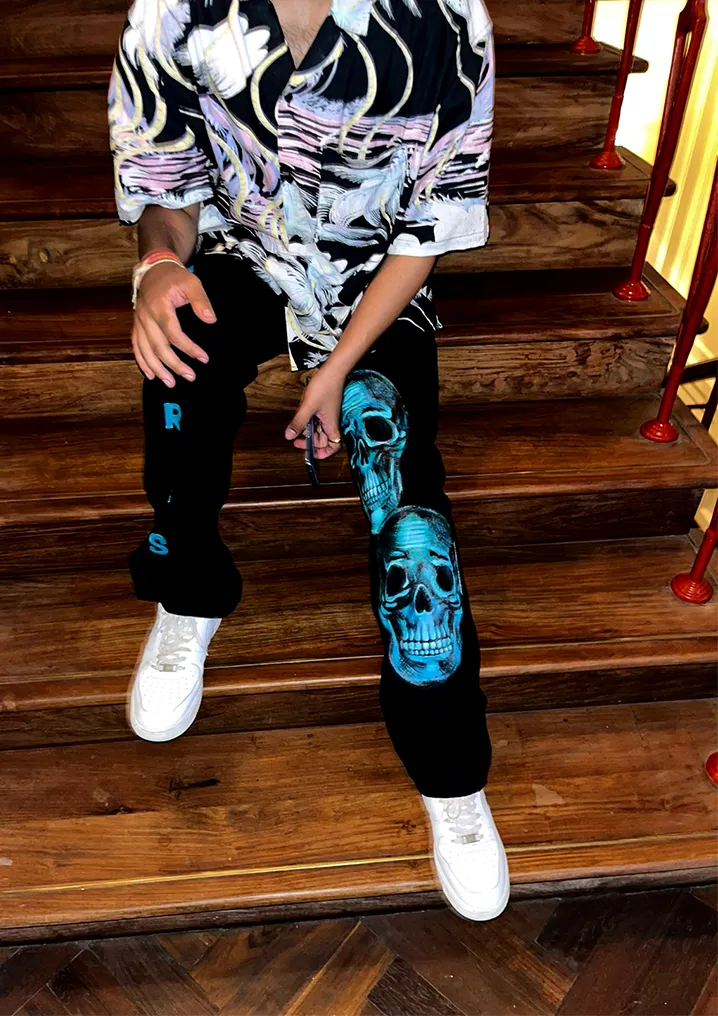 PLEASURE SKULLS - VALKYRE JEANS
