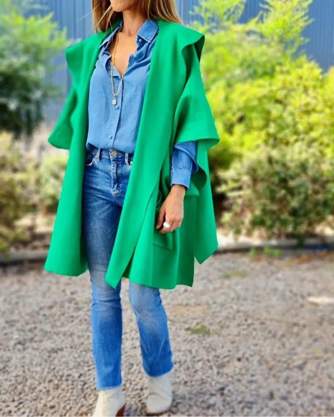 Poncho Agustin Verde 15% de Dcto.