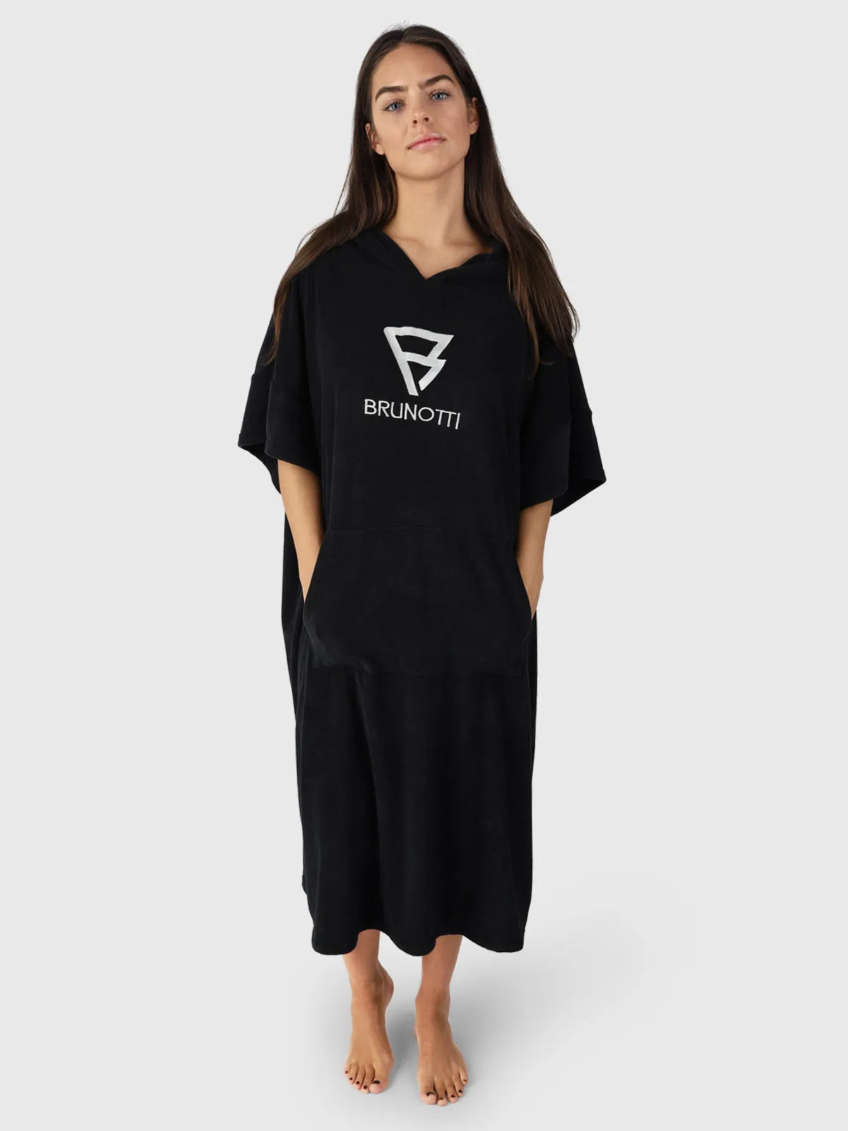 Poncho-Solid Poncho | Black