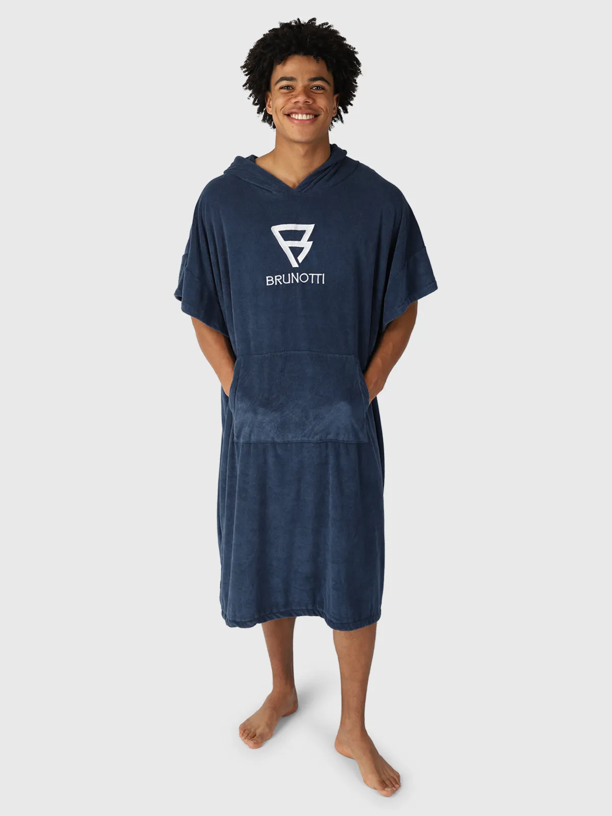 Poncho-Solid Poncho | Blue