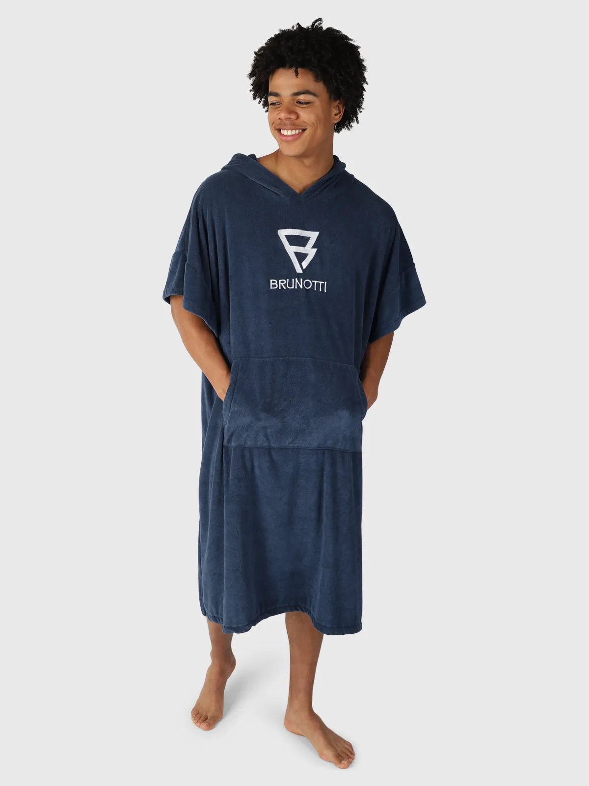Poncho-Solid Poncho | Blue